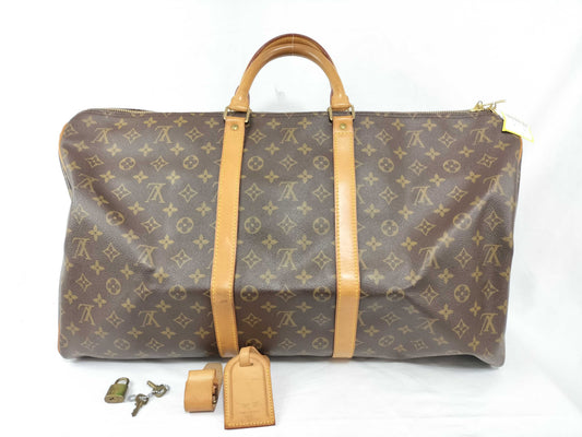 LOUIS VUITTON M41424 Monogram Keepall 55 Boston Bag 