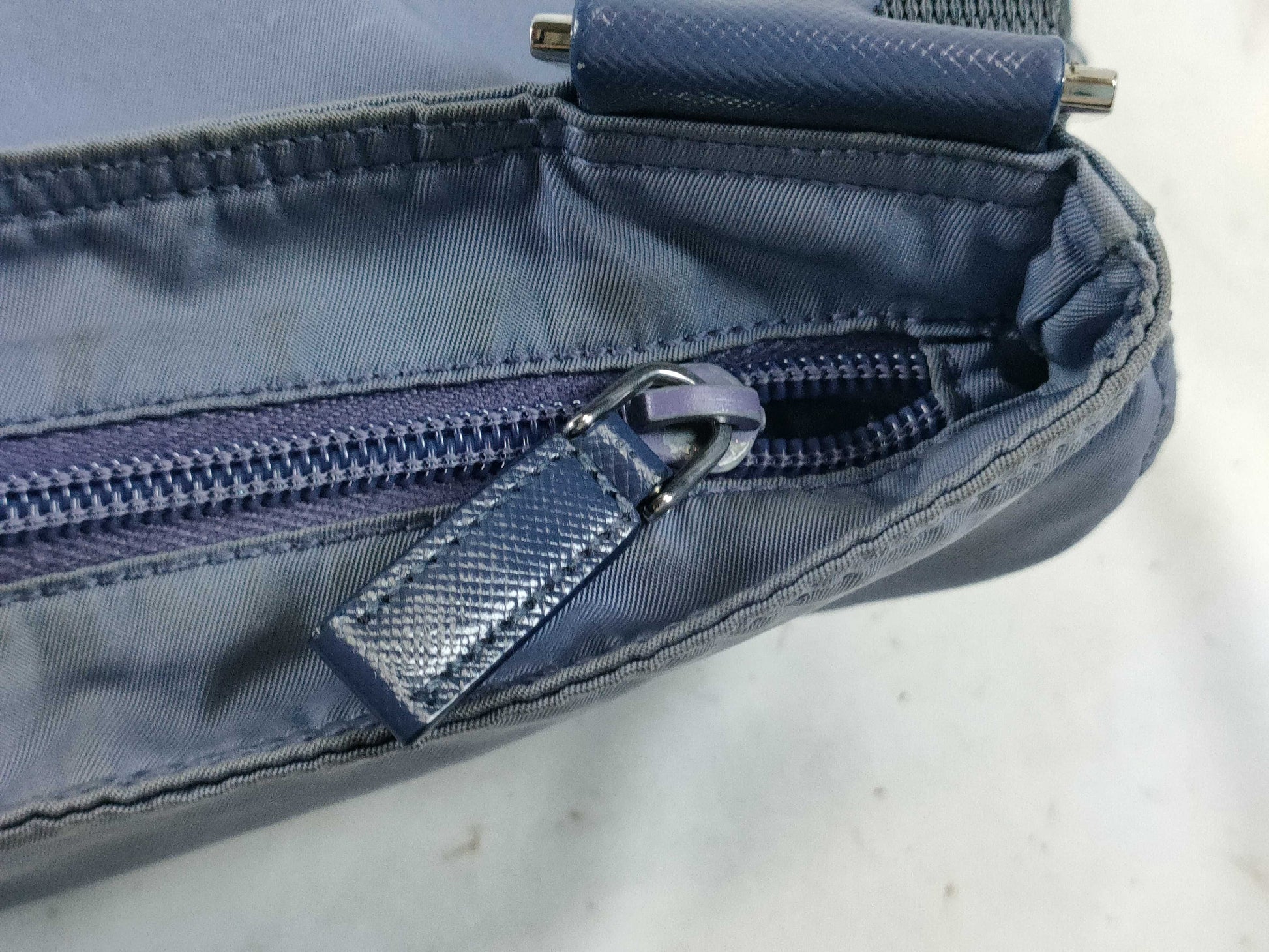 PRADA Nylon Shoulder Bag Pouch/Triangle Plate Shoulder Bag