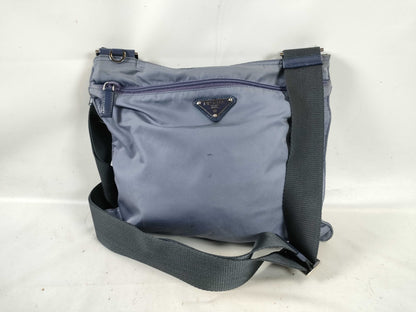 PRADA Nylon Shoulder Bag Pouch/Triangle Plate Shoulder Bag