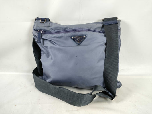 PRADA Nylon Shoulder Bag Pouch/Triangle Plate Shoulder Bag