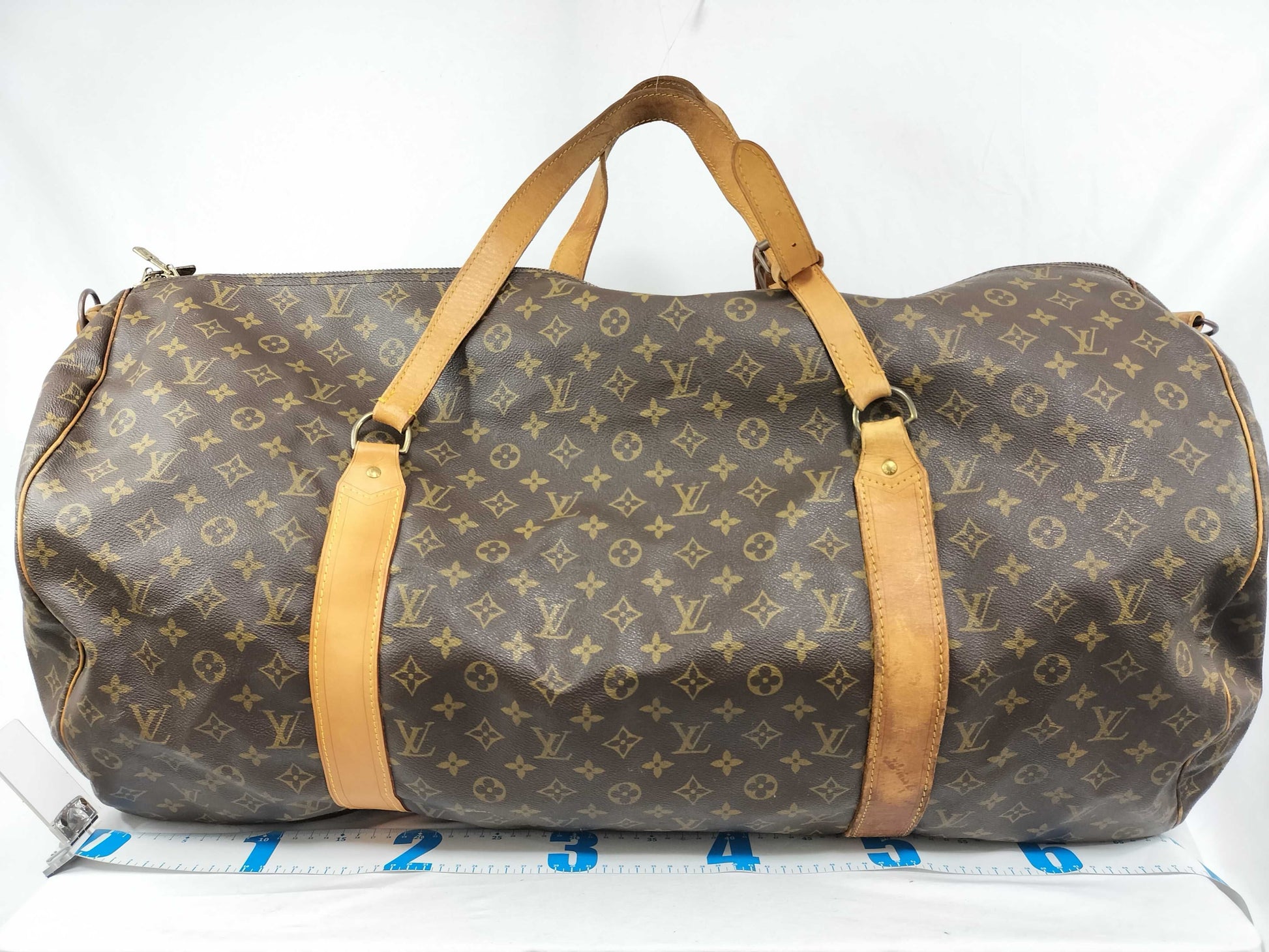 LOUIS VUITTON Monogram Saxe Pool 60 Bandouliere Boston Bag