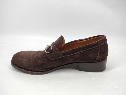 GUCCI Suede Horsebit Loafers