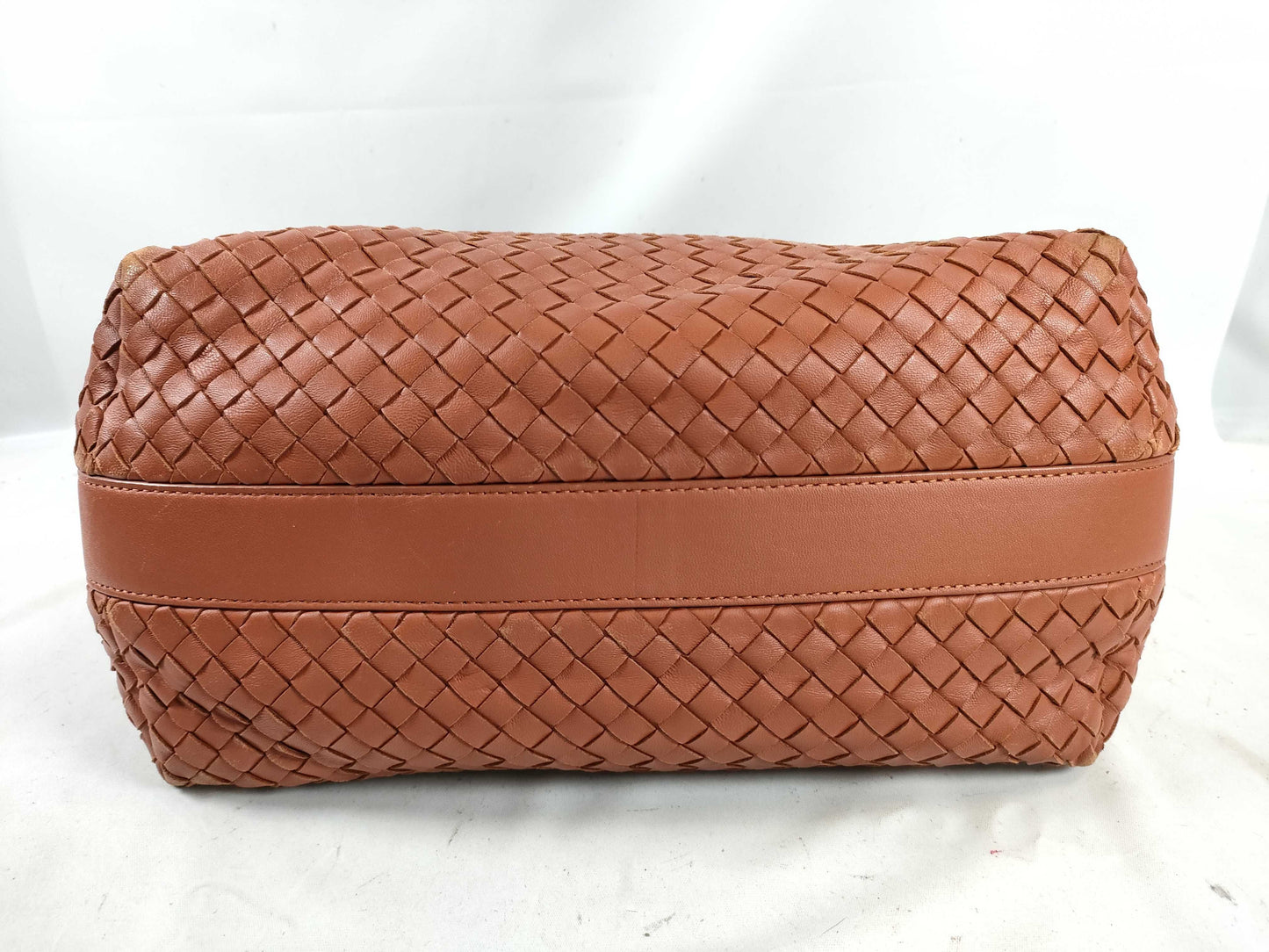 BOTTEGA VENETA Intrecciato One-Shoulder Bag, Brown, 115658