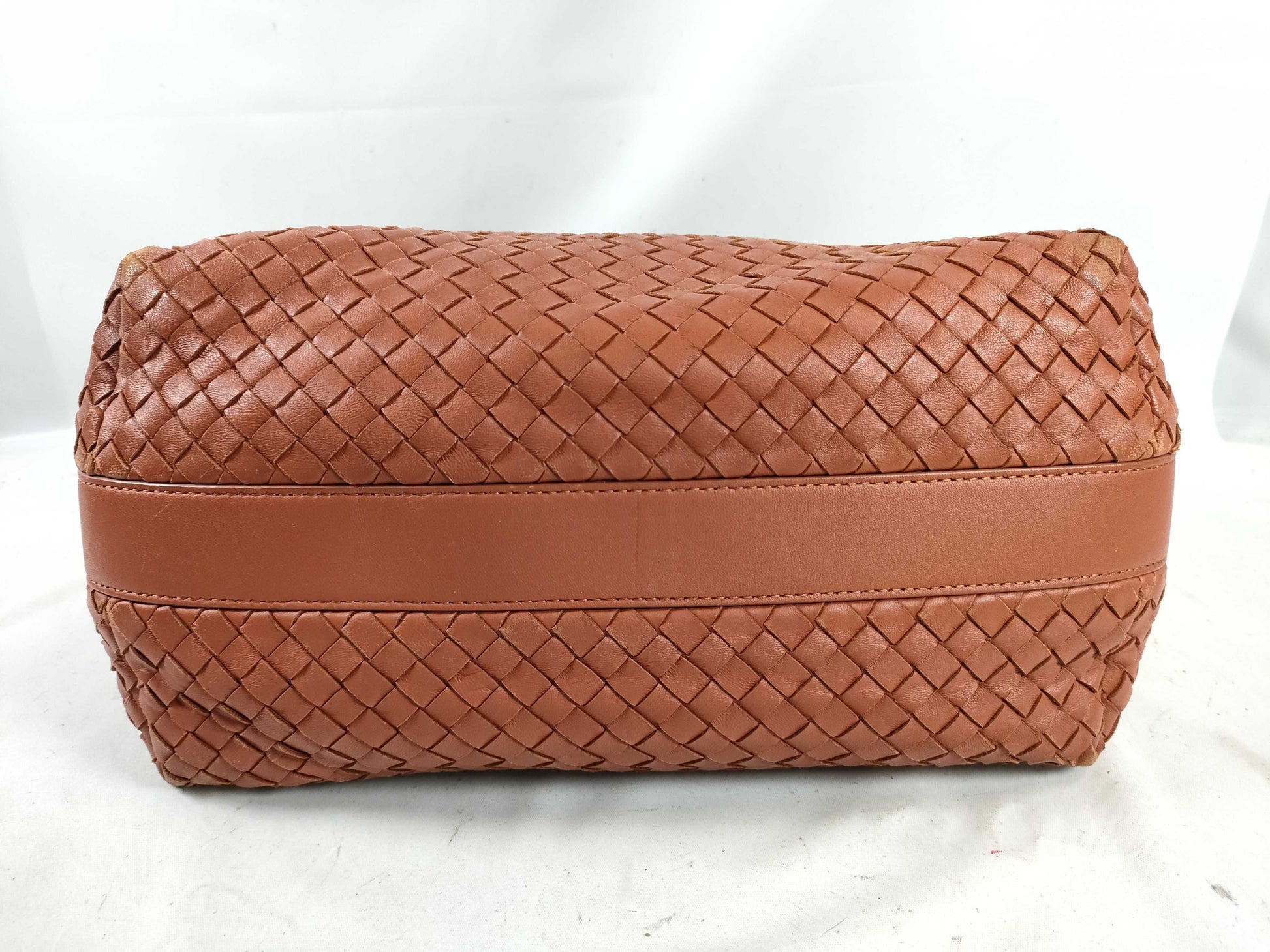 BOTTEGA VENETA Intrecciato One-Shoulder Bag, Brown, 115658