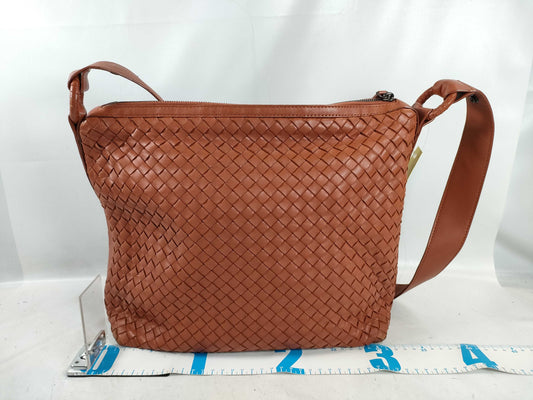 BOTTEGA VENETA Intrecciato One-Shoulder Bag, Brown, 115658