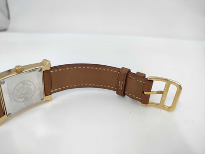 HERMES H Watch HH1.201 □E 1137202 White Dial Quartz Women's Watch