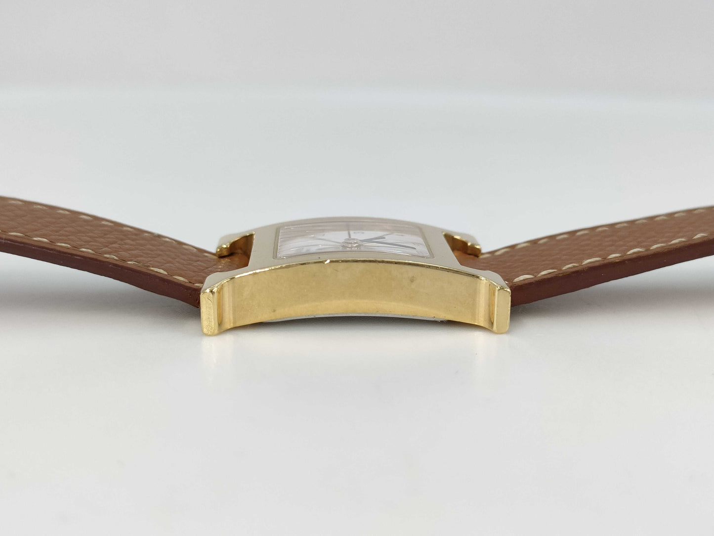 HERMES H Watch HH1.201 □E 1137202 White Dial Quartz Women's Watch