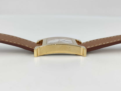 HERMES H Watch HH1.201 □E 1137202 White Dial Quartz Women's Watch