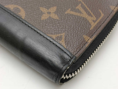 LOUIS VUITTON M60109 Monogram Macassar Portefeuille Vertical Wallet