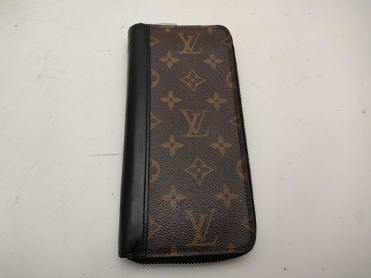 LOUIS VUITTON M60109 Monogram Macassar Portefeuille Vertical Wallet