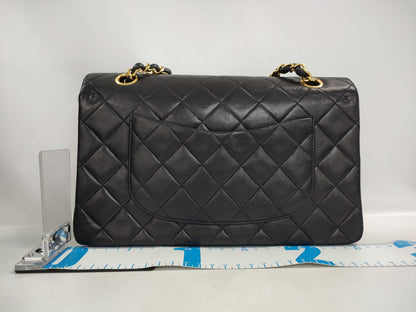 CHANEL Lambskin Matelasse Double Flap 25 0 Series Chain Shoulder Bag