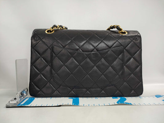 CHANEL Lambskin Matelasse Double Flap 25 0 Series Chain Shoulder Bag