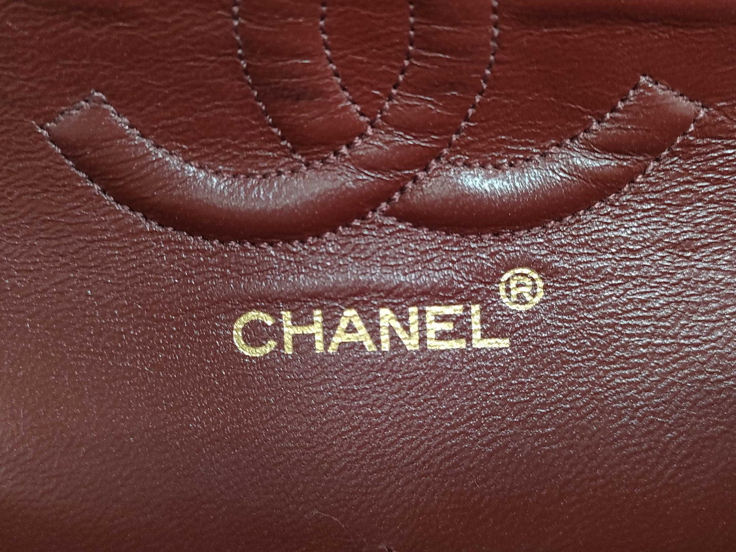CHANEL Lambskin Matelasse Double Flap 25 0 Series Chain Shoulder Bag