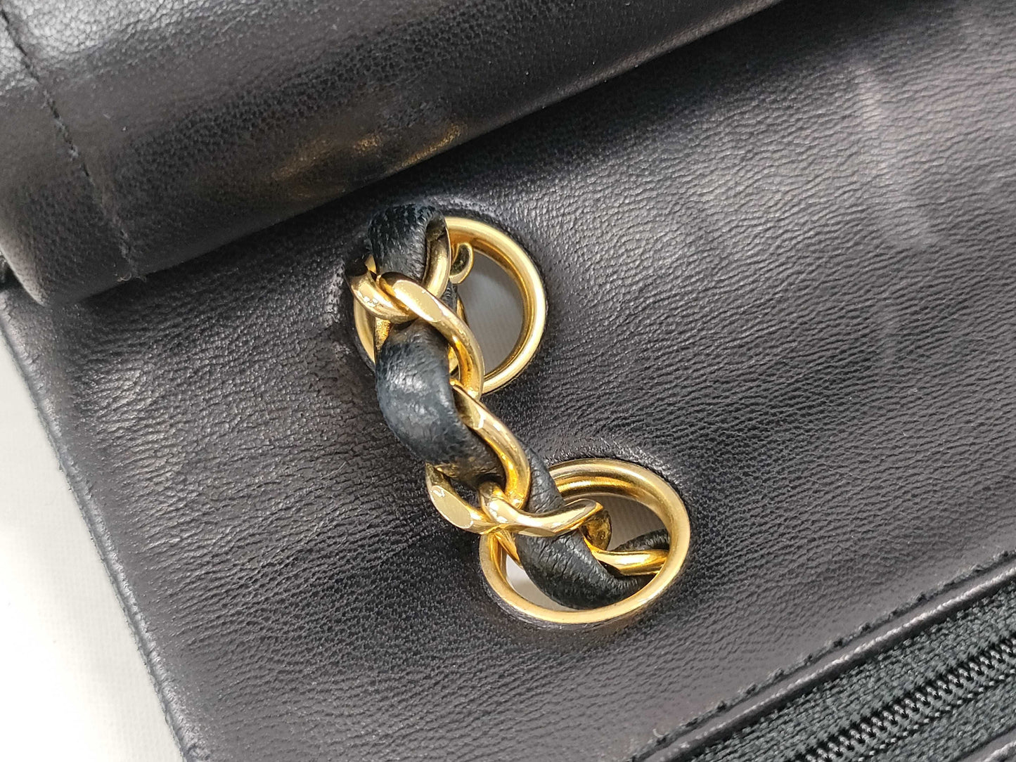 CHANEL Lambskin Matelasse Double Flap 25 0 Series Chain Shoulder Bag