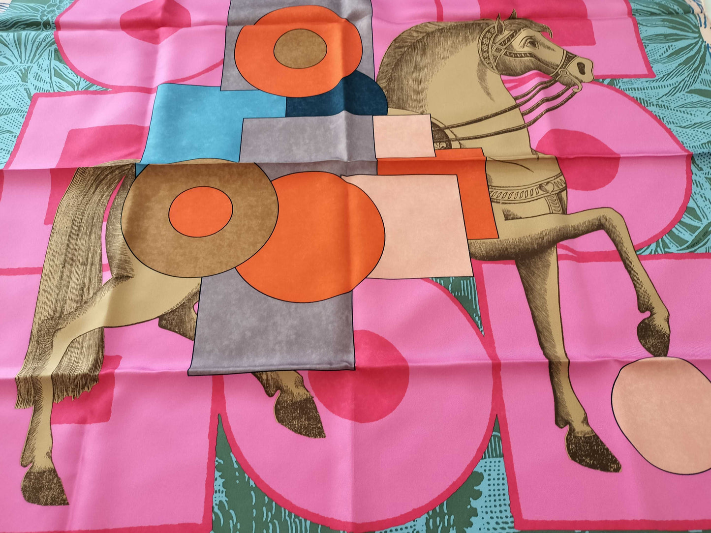 HERMES Carré 90 CAVALIER EN FORMES Scarf