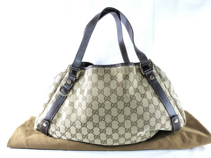 GUCCI GG Canvas Handbag with Pouch Tote Bag