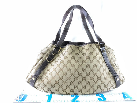 GUCCI GG Canvas Handbag with Pouch Tote Bag