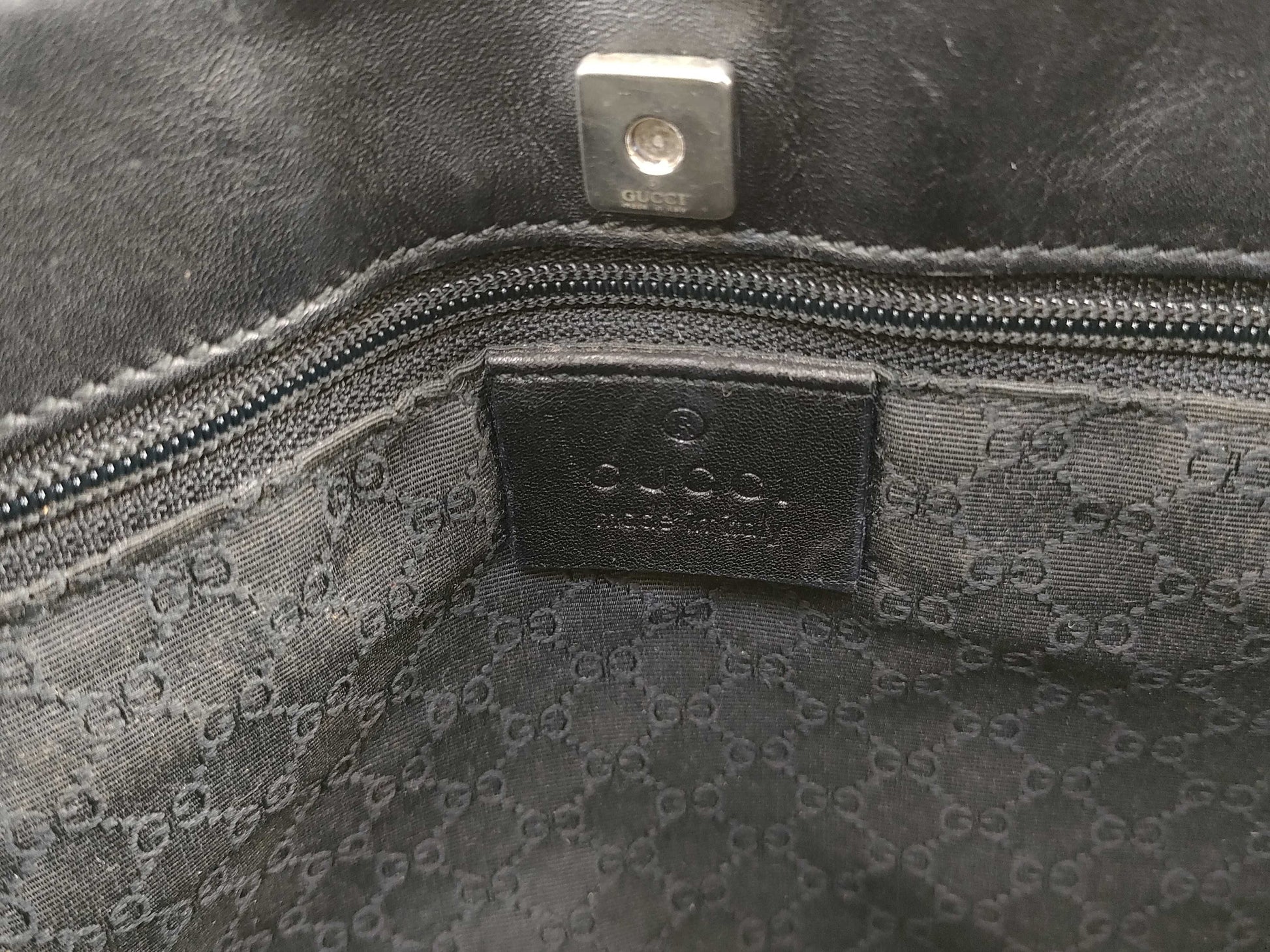 GUCCI Canvas Handbag with Pouch