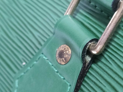 LOUIS VUITTON Epi Speedy 25 Green Boston Bag