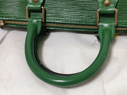 LOUIS VUITTON Epi Speedy 25 Green Boston Bag