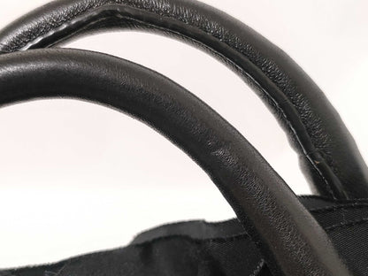 PRADA Nylon Frill Handbag Tessuto with Padlock and Key