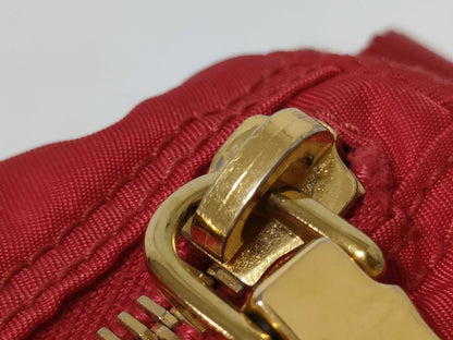 PRADA Nylon Shoulder Bag Red Shoulder Bag