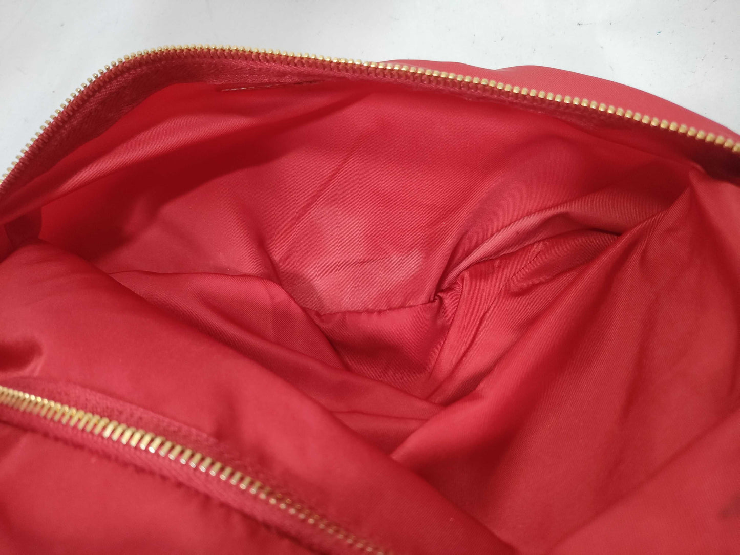 PRADA Nylon Shoulder Bag Red Shoulder Bag