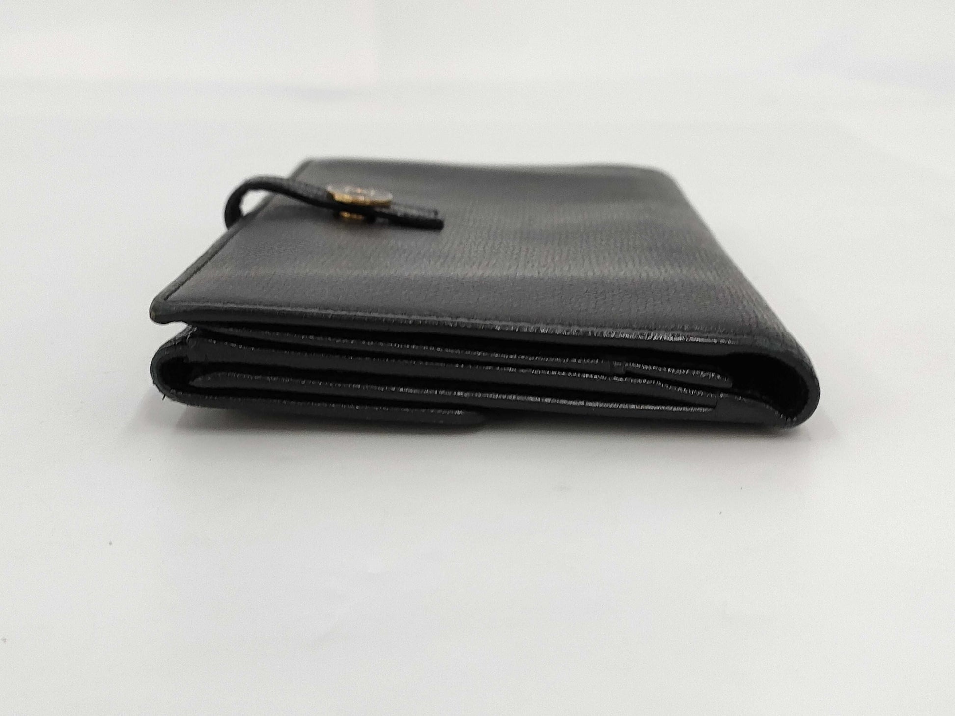 CHANEL Caviar Skin Coco Button Long Wallet