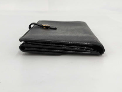 CHANEL Caviar Skin Coco Button Long Wallet