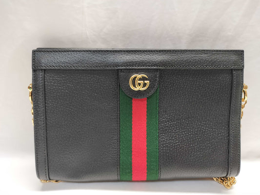 GUCCI Ophidia Leather Shoulder Bag 503877