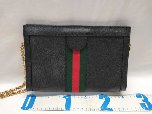 GUCCI Ophidia Leather Shoulder Bag 503877