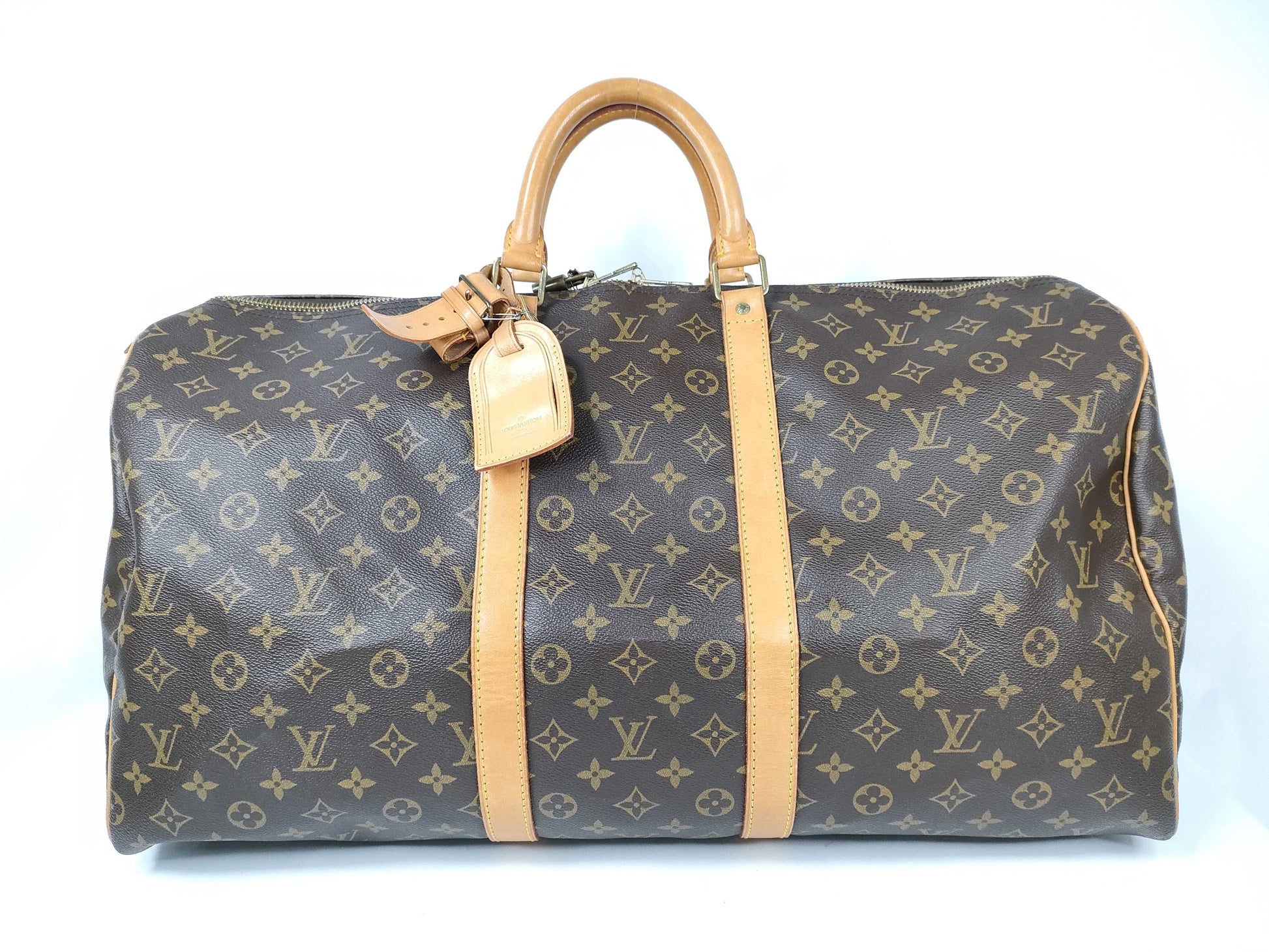 LOUIS VUITTON M41424 Monogram Keepall 55 Boston Bag