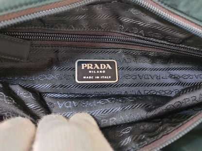 PRADA Nylon Navy Handbag 