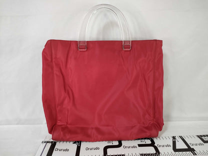 PRADA Nylon Plahand Red Handbag