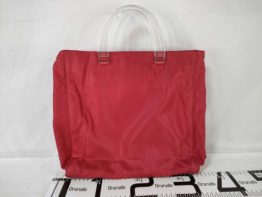 PRADA Nylon Plahand Red Handbag