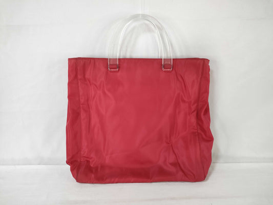 PRADA Nylon Plahand Red Handbag