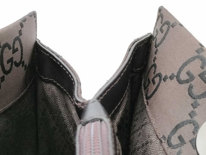 GUCCI Bamboo Hand Canvas Handbag