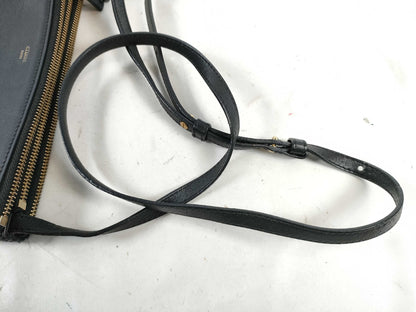 CELINE Leather Shoulder Bag Black Shoulder Bag Shoulder Bag