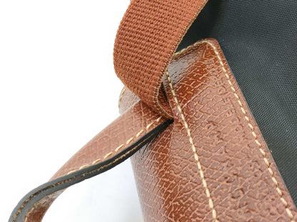 LONG CHAMP Nylon x Leather Backpack