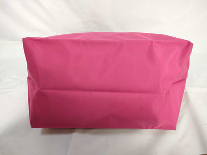 LONG CHAMP Le Pliage Pink Nylon and Leather Handbag