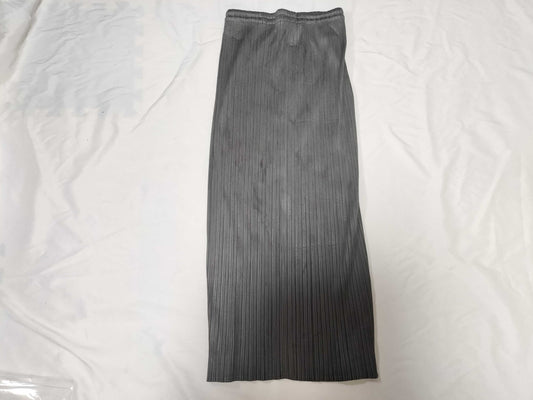ISSEY MIYAKE Pleats Please Long Skirt Gray Skirt
