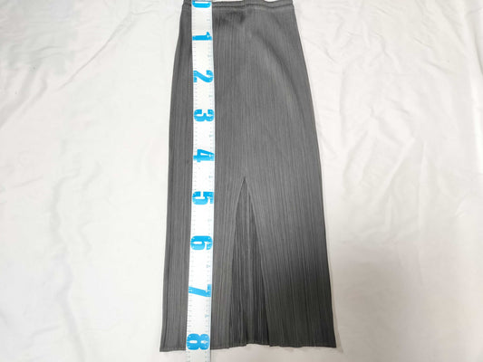 ISSEY MIYAKE Pleats Please Long Skirt Gray Skirt