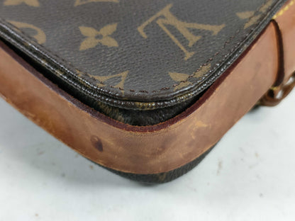 LOUIS VUITTON M51233 Monogram Mini Cartouchiere Shoulder Bag
