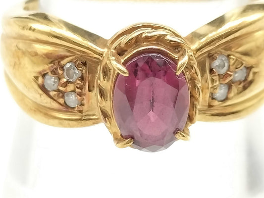 TL 1.05ct D 0.05ct K18 4.8g Ring 