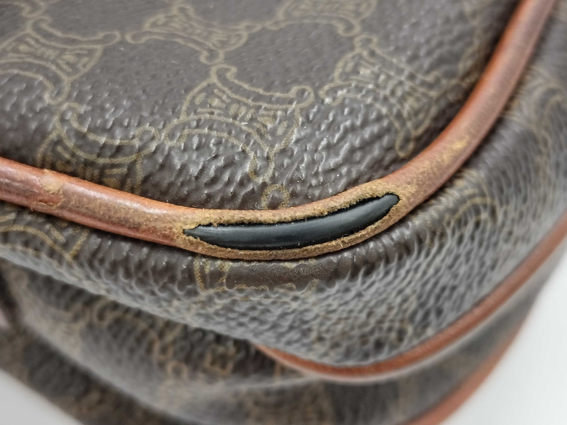 CELINE Shoulder Bag Leather Flap Shoulder Bag