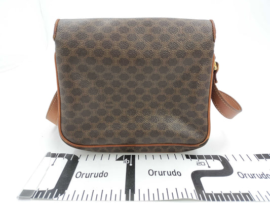 CELINE Shoulder Bag Leather Flap Shoulder Bag