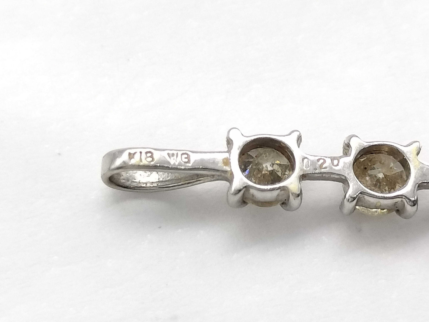 D0.20ct K18WG 0.3g Pendant Top 