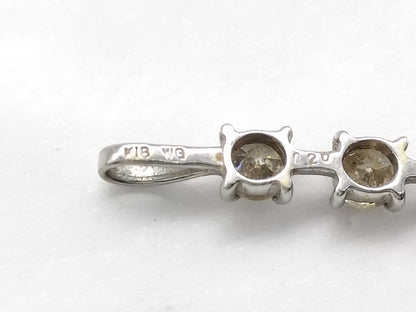 D0.20ct K18WG 0.3g Pendant Top 