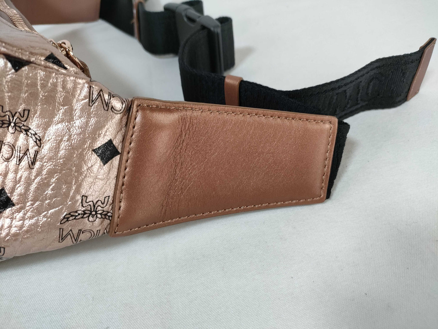 MCM Visetos Studs Waist Bag