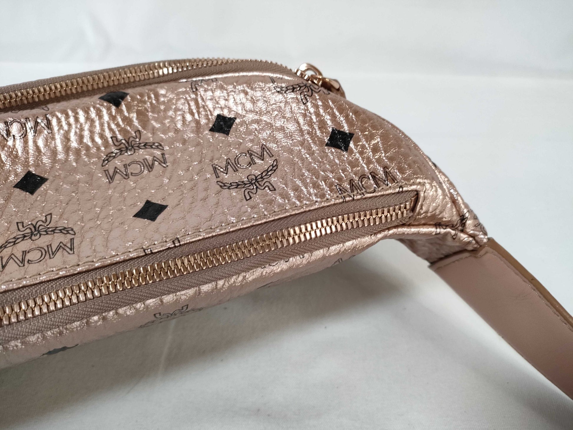 MCM Visetos Studs Waist Bag